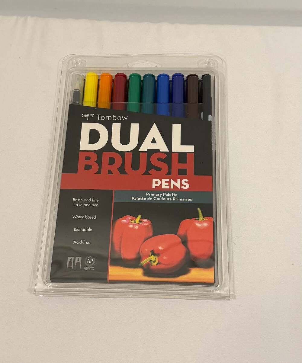Tombow Dual Brush Pens Primary Palette 10-Pack